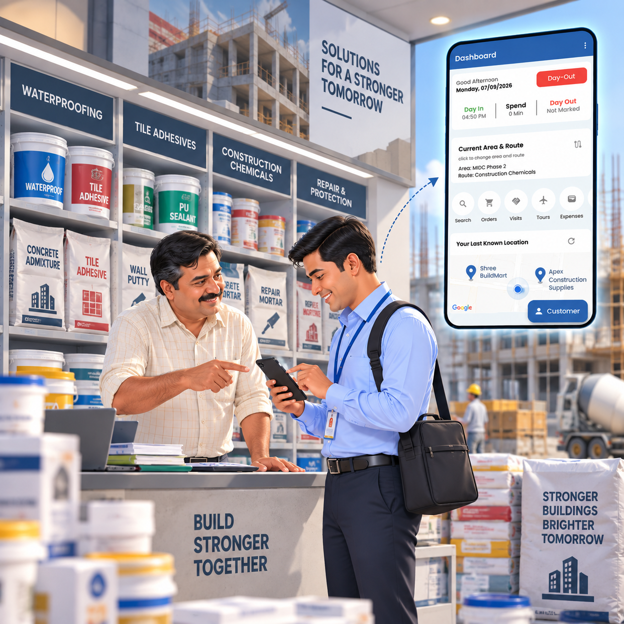 Construction Chemicals Sales Automation